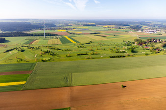 Vue aérienne de Club de golf Alpirsbach eV à le quartier Peterzell in Alpirsbach dans le département Bade-Wurtemberg, Allemagne