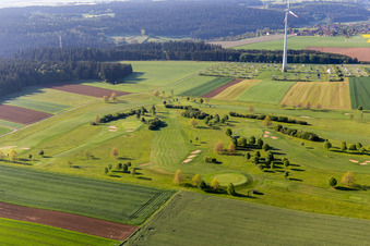 Vue aérienne de Club de golf Alpirsbach eV à le quartier Peterzell in Alpirsbach dans le département Bade-Wurtemberg, Allemagne