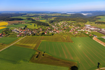 Vue aérienne de De l'est à Alpirsbach dans le département Bade-Wurtemberg, Allemagne