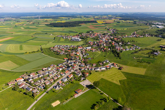 Vue aérienne de Quartier Beffendorf in Oberndorf am Neckar dans le département Bade-Wurtemberg, Allemagne