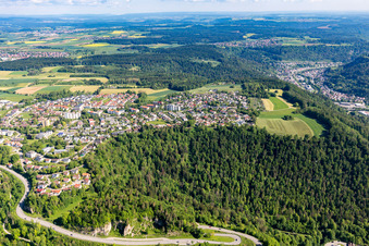 Vue aérienne de Quartier de Lindenhof à Oberndorf am Neckar dans le département Bade-Wurtemberg, Allemagne