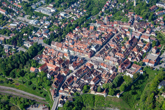 Photographie aérienne de Vieille ville à Rottweil dans le département Bade-Wurtemberg, Allemagne