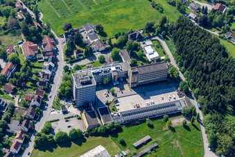 Vue aérienne de Centre d'emploi du district Rottweil à le quartier Altstadt in Rottweil dans le département Bade-Wurtemberg, Allemagne