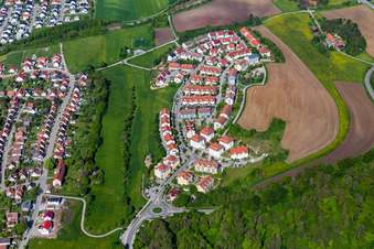 Vue aérienne de Hegneberg à Rottweil dans le département Bade-Wurtemberg, Allemagne