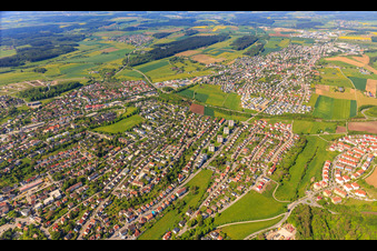 Vue aérienne de Zimmerner Straße à Rottweil dans le département Bade-Wurtemberg, Allemagne