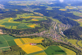 Photographie aérienne de Du sud à Epfendorf dans le département Bade-Wurtemberg, Allemagne