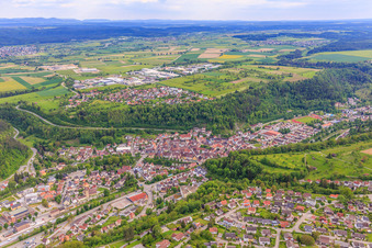 Vue aérienne de Vue de la ville depuis le nord à Sulz am Neckar dans le département Bade-Wurtemberg, Allemagne