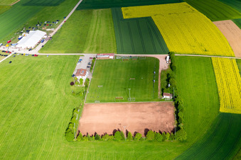 Vue aérienne de Association des joueurs à le quartier Lackendorf in Dunningen dans le département Bade-Wurtemberg, Allemagne