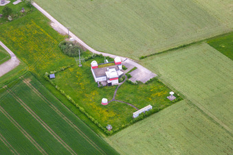 Vue aérienne de Observatoire de Zollernalb à Rosenfeld dans le département Bade-Wurtemberg, Allemagne
