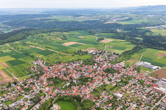 Vue aérienne de Quartier Ostdorf in Balingen dans le département Bade-Wurtemberg, Allemagne