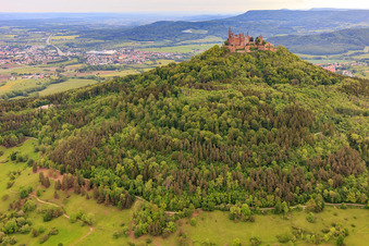 Photographie aérienne de Château de Hohenzollern à le quartier Zimmern in Bisingen dans le département Bade-Wurtemberg, Allemagne