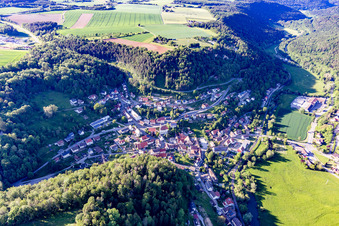 Photographie aérienne de Château de Hohenmühringen à le quartier Mühringen in Horb am Neckar dans le département Bade-Wurtemberg, Allemagne