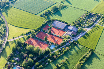 Vue aérienne de TC Herrenberg eV à Herrenberg dans le département Bade-Wurtemberg, Allemagne