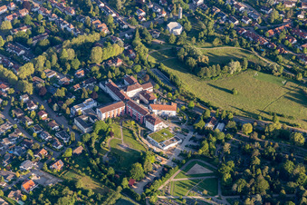 Vue aérienne de Terrain de l'hôpital de l'Ortenau Klinikum Offenburg-Kehl St. Josefsklinik emplacement à Offenburg dans le département Bade-Wurtemberg, Allemagne