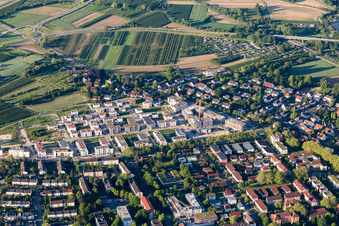 Vue aérienne de Nouvelle zone de développement Fessenbacher Straße à Offenburg dans le département Bade-Wurtemberg, Allemagne