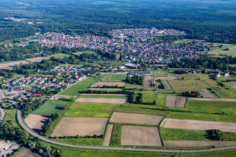 Soufflenheim dans le département Bas Rhin, France vue du ciel