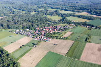 Photographie aérienne de Kauffenheim dans le département Bas Rhin, France