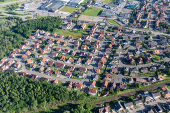 Seltz dans le département Bas Rhin, France vue du ciel