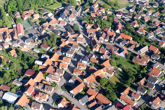 Photographie aérienne de Schaffhouse-près-Seltz dans le département Bas Rhin, France