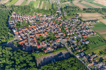 Vue oblique de Schaffhouse-près-Seltz dans le département Bas Rhin, France