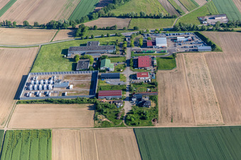 Niederlauterbach dans le département Bas Rhin, France d'en haut