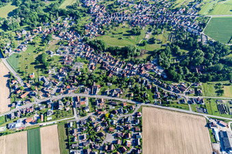 Image drone de Scheibenhard dans le département Bas Rhin, France