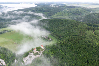 Photographie aérienne de Château de Bronnen à Fridingen an der Donau dans le département Bade-Wurtemberg, Allemagne