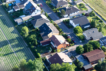 Vue oblique de Ringstr à le quartier Hayna in Herxheim bei Landau dans le département Rhénanie-Palatinat, Allemagne