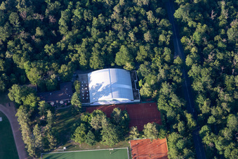 Photographie aérienne de MTV à le quartier Oststadt in Karlsruhe dans le département Bade-Wurtemberg, Allemagne