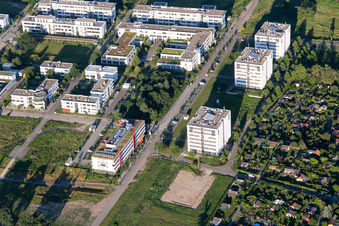 Photographie aérienne de Parc technologique à le quartier Rintheim in Karlsruhe dans le département Bade-Wurtemberg, Allemagne