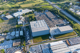 Robert Bosch à le quartier Durlach in Karlsruhe dans le département Bade-Wurtemberg, Allemagne d'en haut