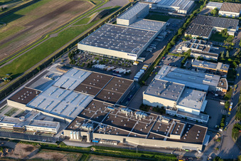 Vue aérienne de Blanco Logistique à Bruchsal dans le département Bade-Wurtemberg, Allemagne