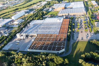 Vue aérienne de Groupe Refresco à Bruchsal dans le département Bade-Wurtemberg, Allemagne