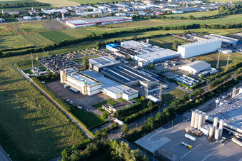 Vue aérienne de Zabler à Bruchsal dans le département Bade-Wurtemberg, Allemagne