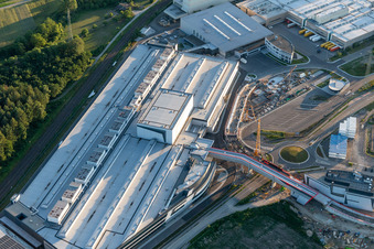 Vue oblique de SEW Eurodrive à le quartier Graben in Graben-Neudorf dans le département Bade-Wurtemberg, Allemagne
