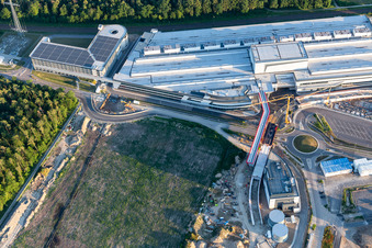 SEW Eurodrive à le quartier Graben in Graben-Neudorf dans le département Bade-Wurtemberg, Allemagne depuis l'avion