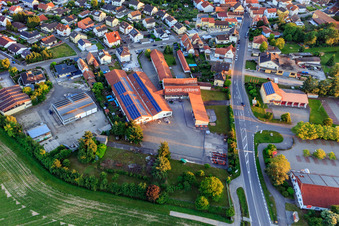 Vue aérienne de Schnorr Ceramics GmbH à Rheinzabern dans le département Rhénanie-Palatinat, Allemagne
