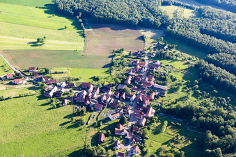 Photographie aérienne de Lembach dans le département Bas Rhin, France