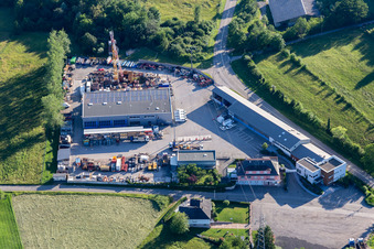 Vue aérienne de Sotravest à Oberbronn dans le département Bas Rhin, France