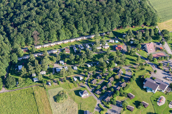 Vue aérienne de Camping Oasis à Oberbronn dans le département Bas Rhin, France