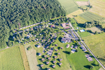 Vue aérienne de Camping Oasis à Oberbronn dans le département Bas Rhin, France