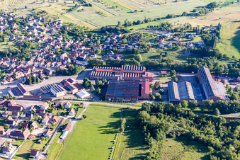 Oberbronn dans le département Bas Rhin, France hors des airs