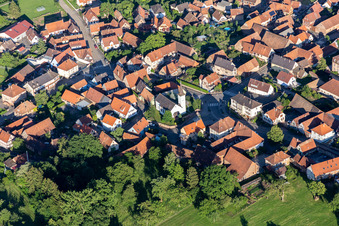 Mulhausen dans le département Bas Rhin, France vue d'en haut