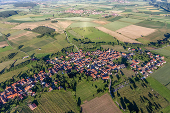 Vue d'oiseau de Mulhausen dans le département Bas Rhin, France