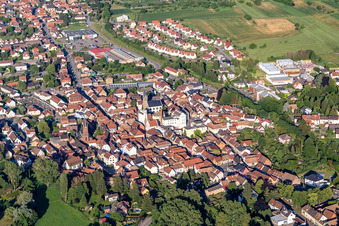 Val de Moder dans le département Bas Rhin, France hors des airs