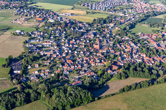 Val de Moder dans le département Bas Rhin, France vue d'en haut