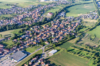 Niedermodern dans le département Bas Rhin, France hors des airs