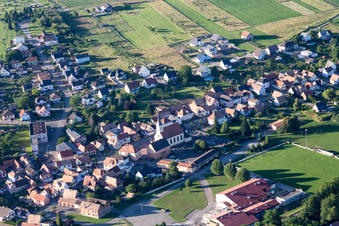 Val de Moder dans le département Bas Rhin, France vue du ciel