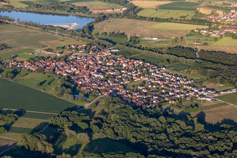 Photographie aérienne de Leutenheim dans le département Bas Rhin, France