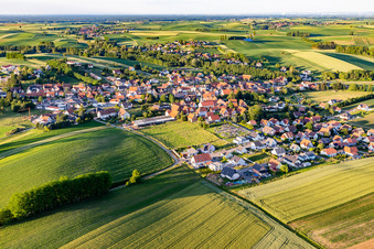 Trimbach dans le département Bas Rhin, France hors des airs